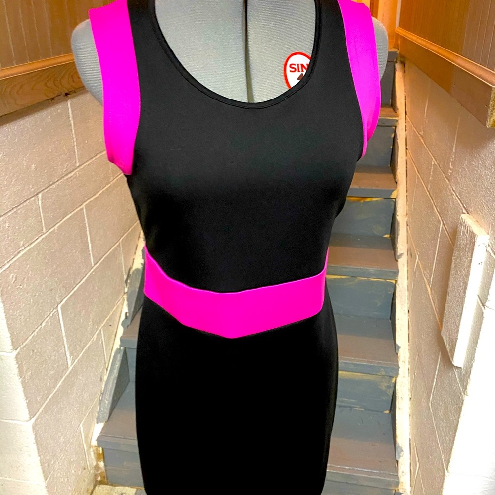 Hot Pink Bandage Dress